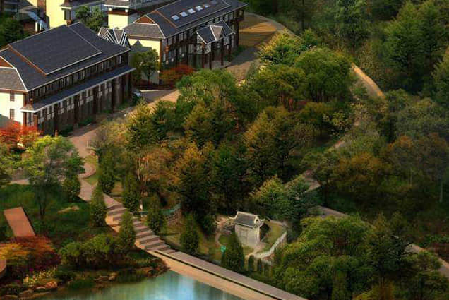 小鎮自然生態景觀設計效果圖